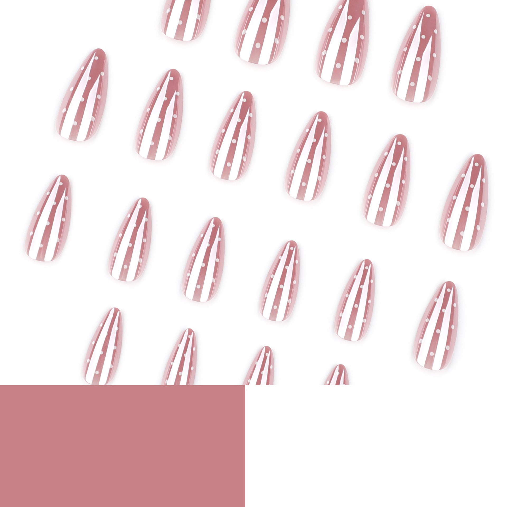 No.F700 Flash Coating Fingernails Patch 24pcs/Set