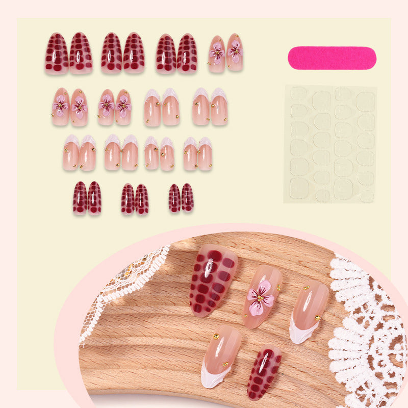 No.F612 Flower Fingernails Patch 30pcs/Set