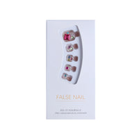 Summer Candy Rhinestone Toe Nails 24pcs/Set