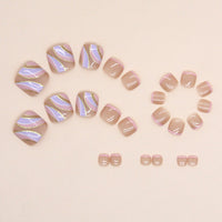 No.260 Glitter Pink Toenails Patch 24pcs/Set