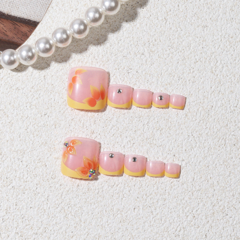 No.792 Flower Toenails Patch 24pcs/Set