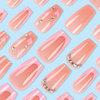 No.VN2 Pink Love Fingernails Patch 24pcs/Set