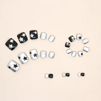 No.144 Whitening Sweet Cool Flashing Star Toenails 24pcs/Set