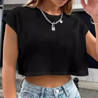 Half-length Belly Exposed T-shirt