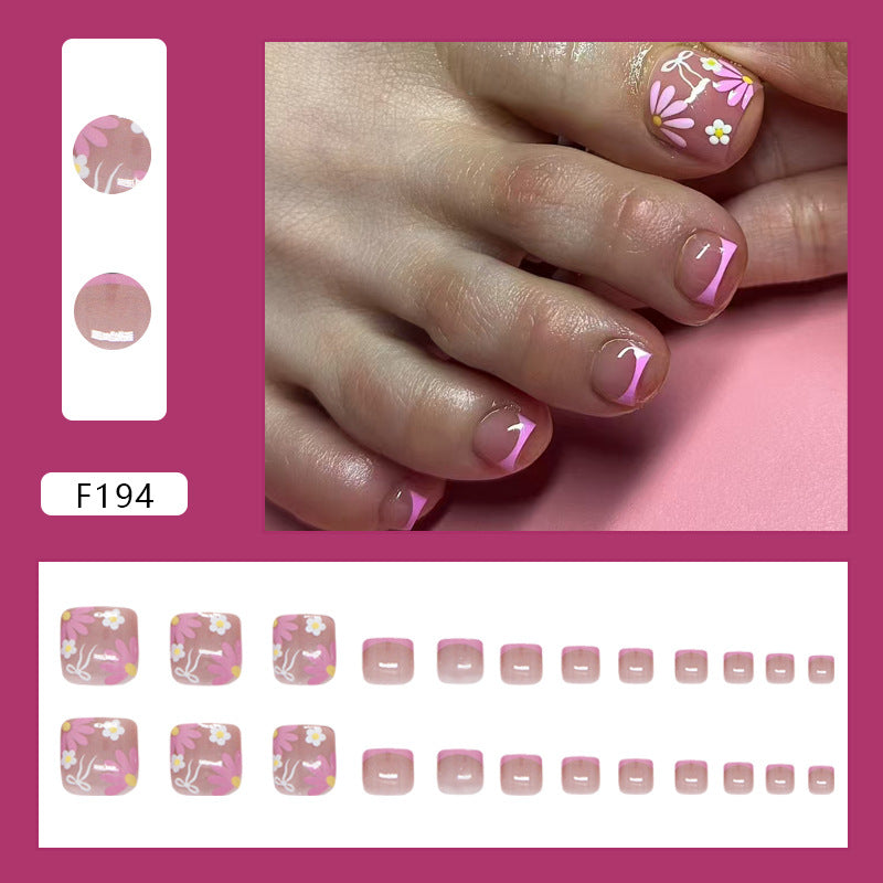 No.579 Daisy Toenails Patch 24pcs/Set