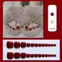 No.319 Red Toenails Patch 24pcs/Set