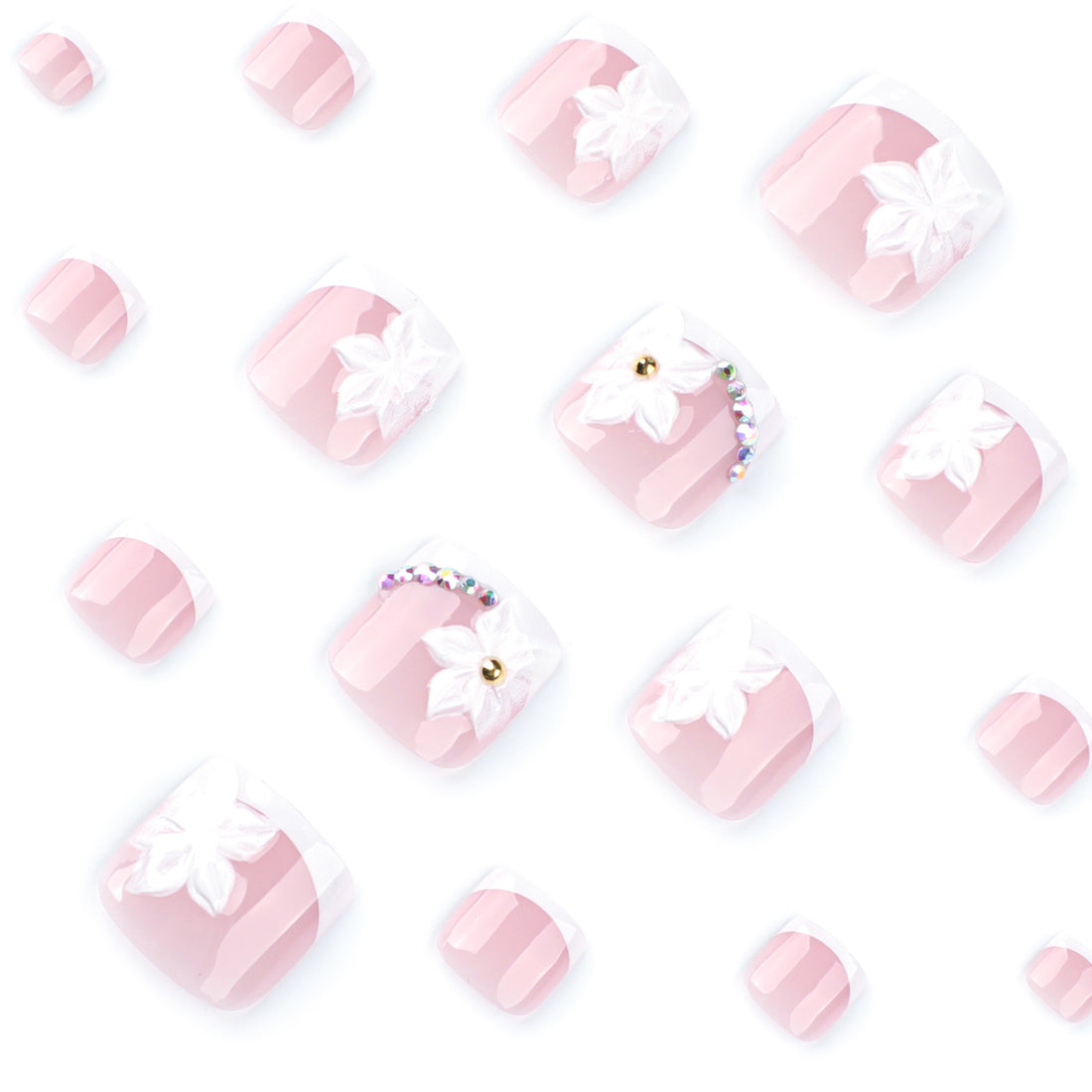 No.PSN117 Flower Hand & Toe Pair Set-48pcs