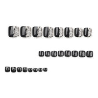 No.226 Pattern Classic Black Toenails Patch 24pcs/Set