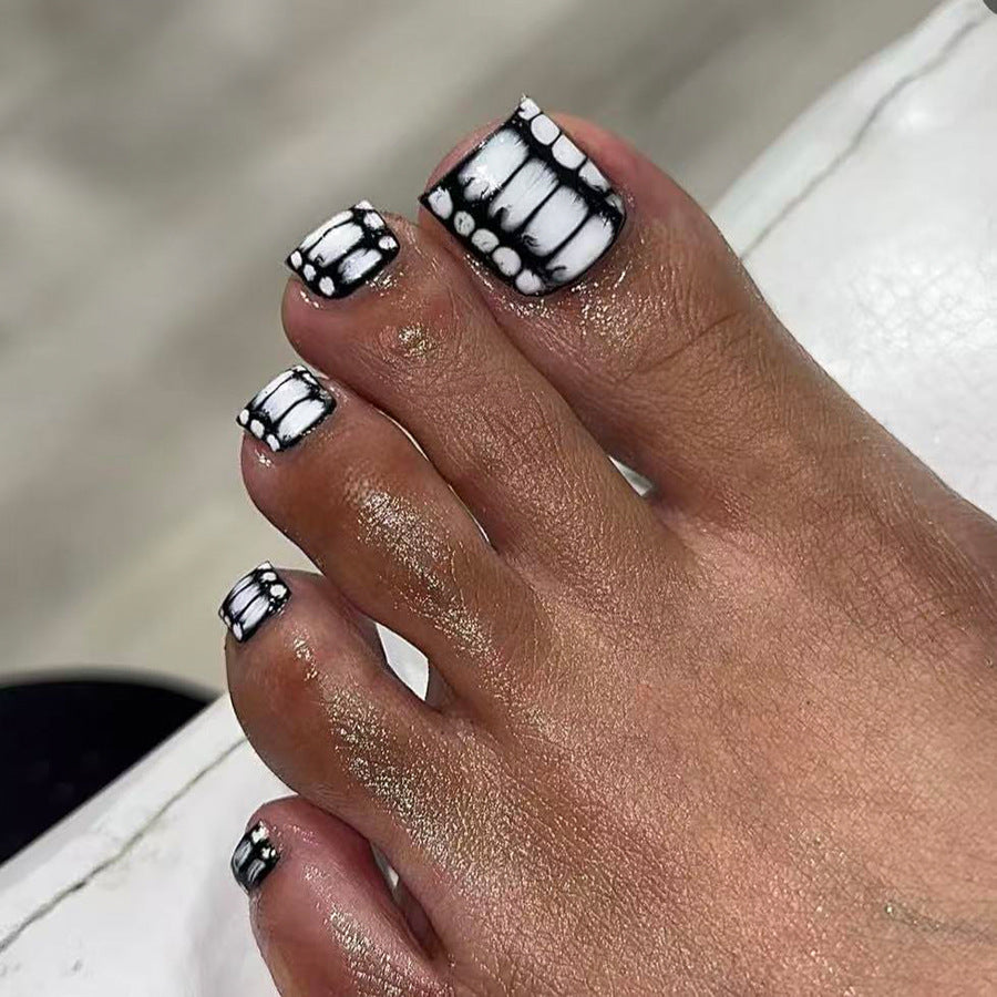 No.721 Black Toenails Patch 24pcs/Set