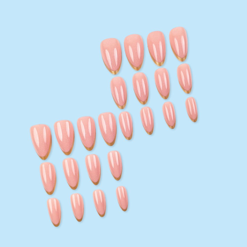 No.F720 Pink Fingernails Patch 24pcs/Set