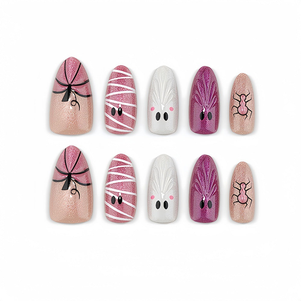 No.AW201 Halloween Ghost Fingernails Patch 24pcs/Set