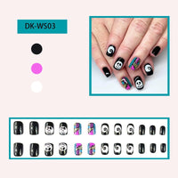 No.AW124 Halloween Grimace Fingernails Patch 24pcs/Set