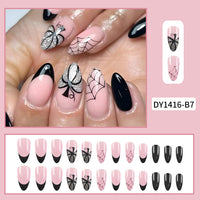 No.AW50 Halloween Cobweb Fingernails Patch 24pcs/Set