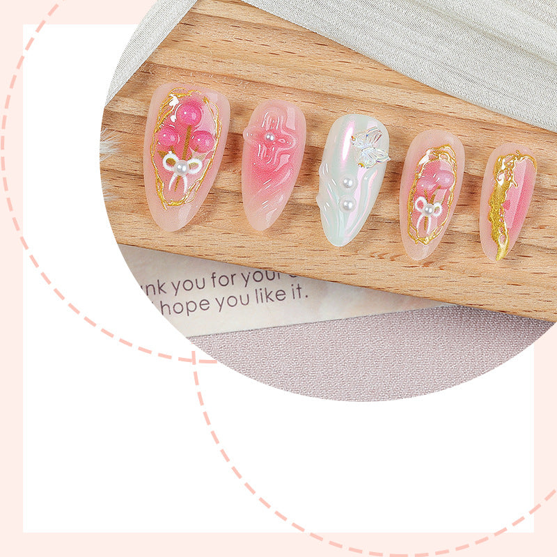 No.F606 Butterfly Flower Fingernails Patch 30pcs/Set