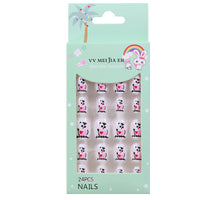 No.KD9 Cute Mini Kids Press on Fingernails 24pcs/Set