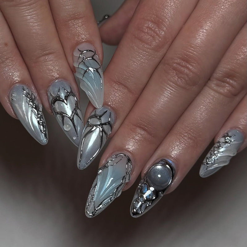 No.F585 Y2K Fashion Fingernails Patch 24pcs/Set