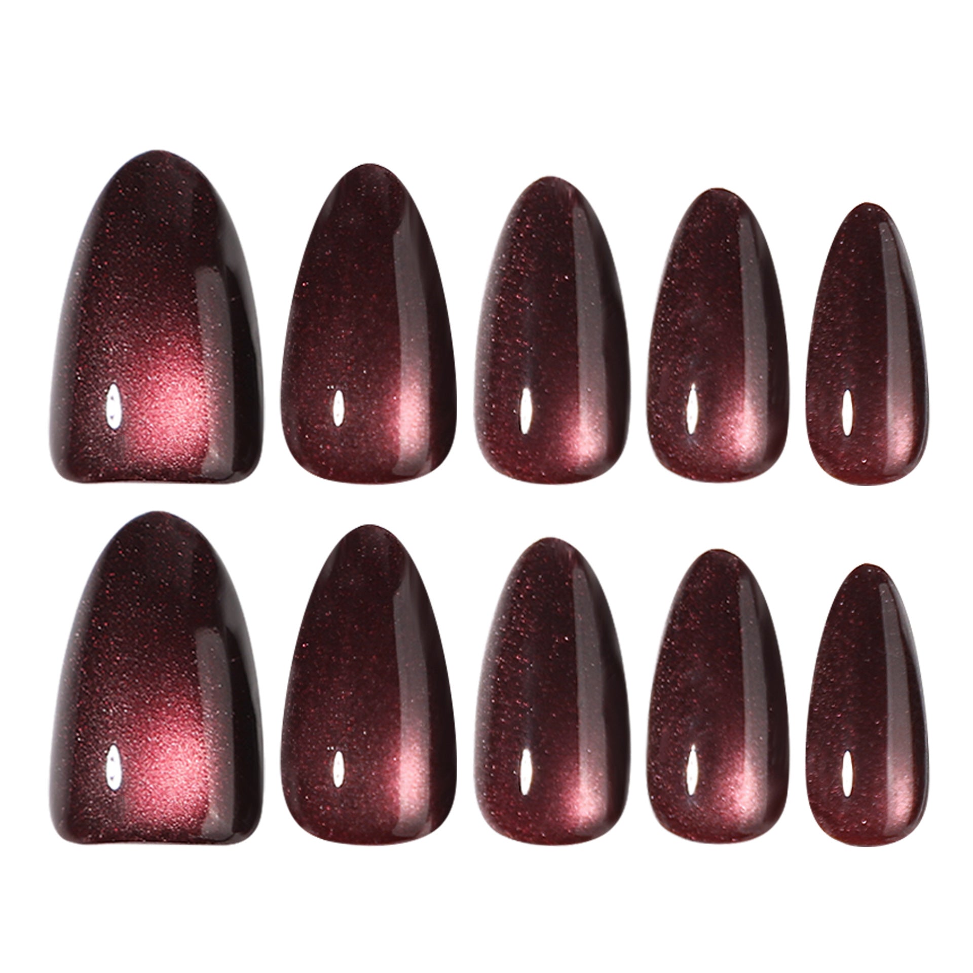 No.F865 Cat's Eye Fingernails Patch 24pcs/Set