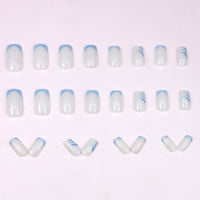 No.F224 Blue Cute Fingernails Patch 24pcs/Set