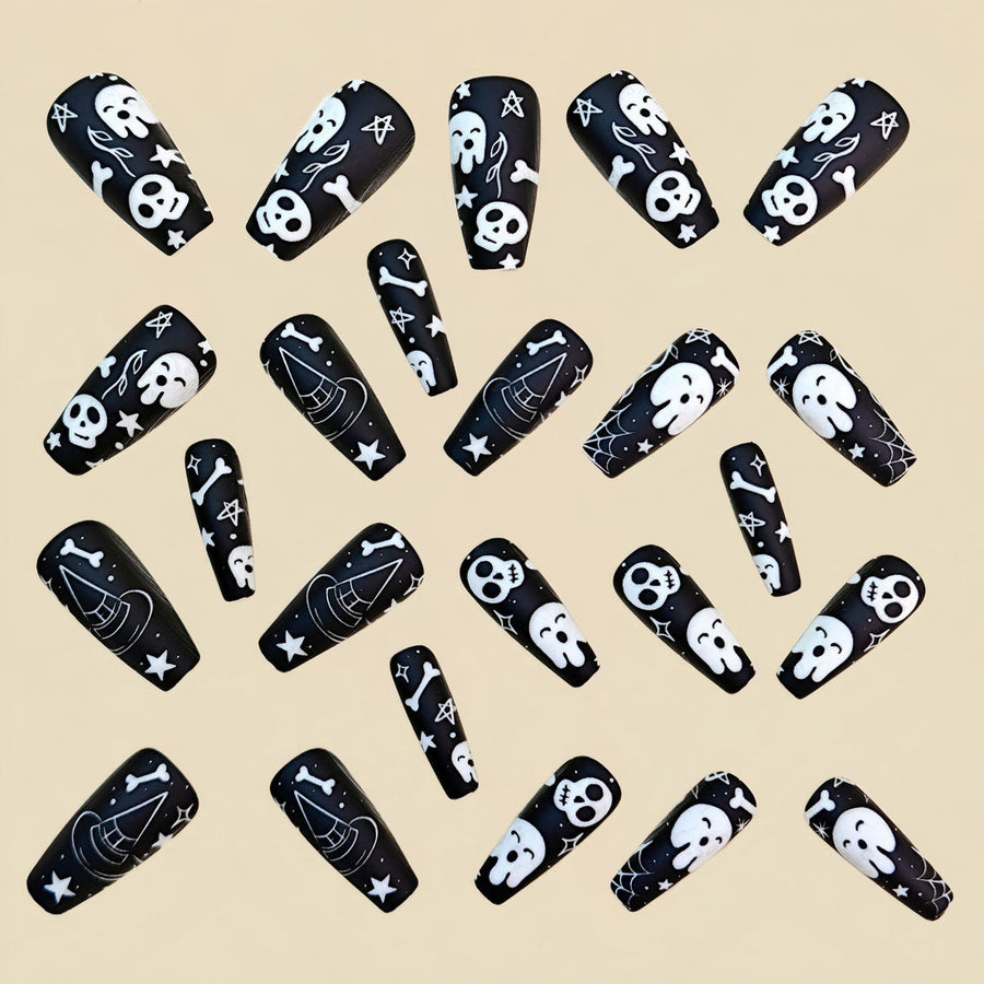 No.PSN170 Halloween Black Hand & Toe Pair Set-48pcs