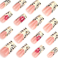 No.F230 Leopard Print Fingernails Patch 24pcs/Set