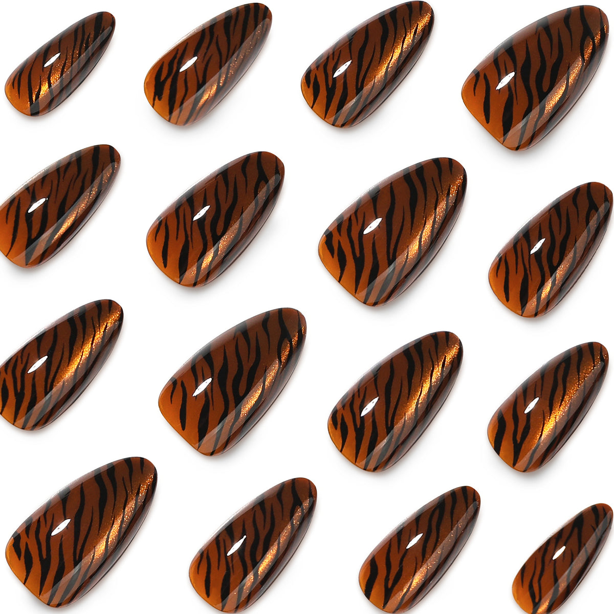 No.F864 Leopard Print Fingernails Patch 24pcs/Set