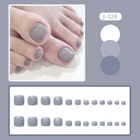 No.333 Milk Ash Toenails Patch 24pcs/Set