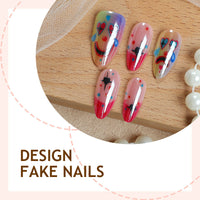 No.AW166 Halloween Cool Clown Fingernails Patch 24pcs/Set