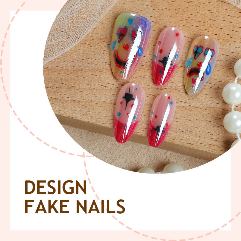 No.AW166 Halloween Cool Clown Fingernails Patch 24pcs/Set