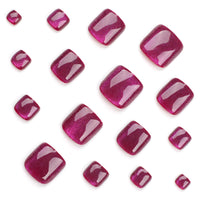 No.231 Purple Cat Eye Toenails Patch 24pcs/Set