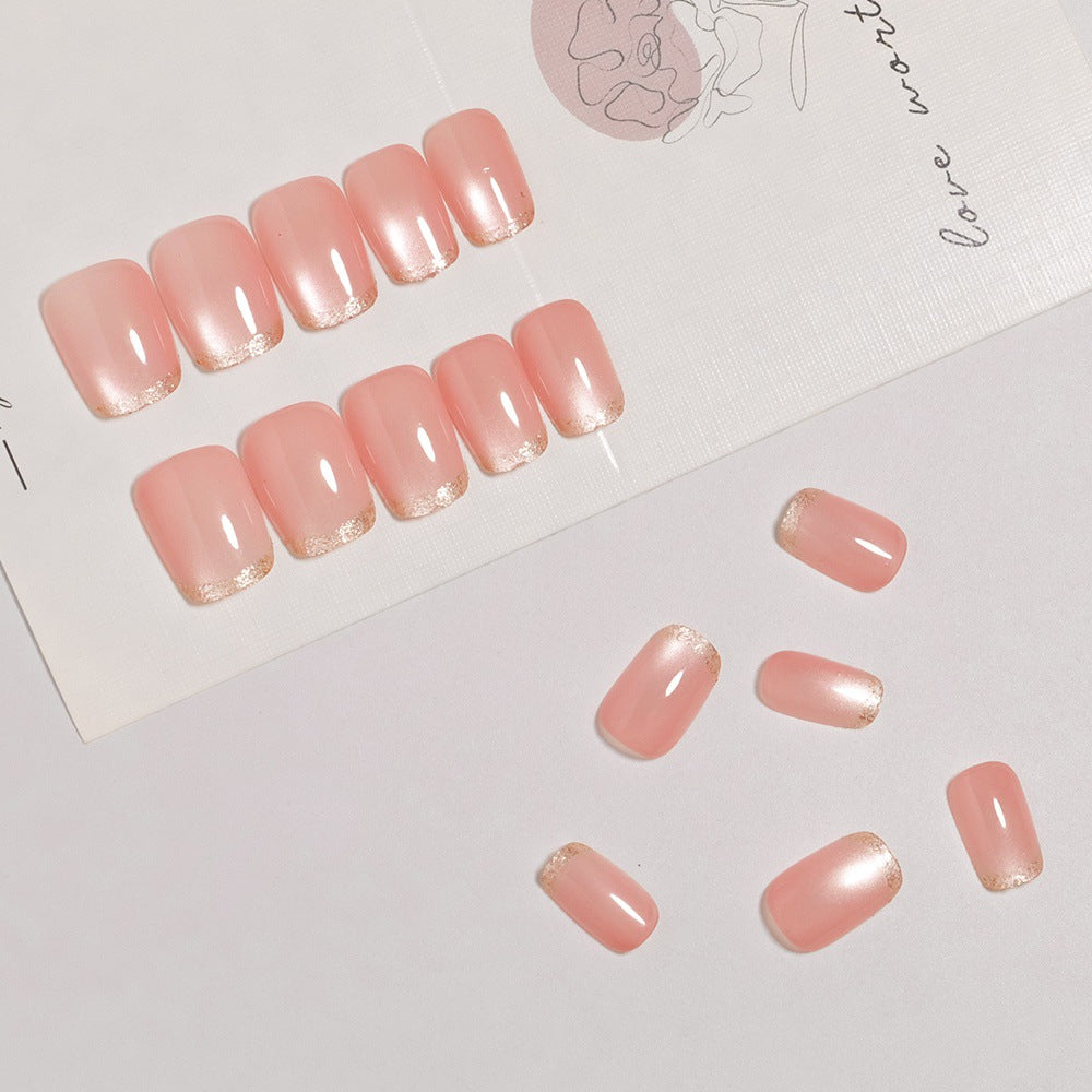 No.F734  Fashion Cat's Eye Fingernails Patch 24pcs/Set