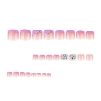 No.688 Purple Toenails Patch 24pcs/Set