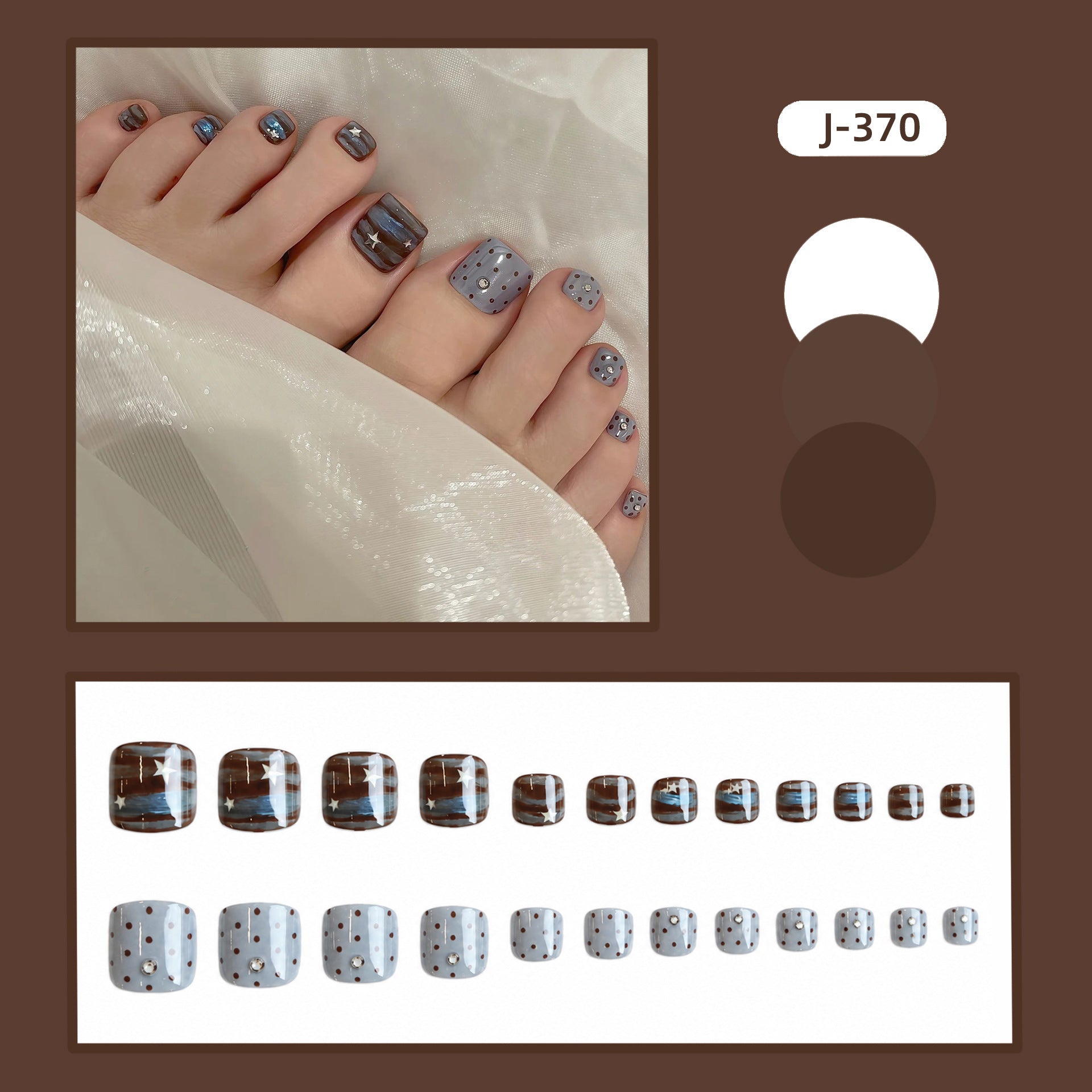 No.816 Fashion Toenails Patch 24pcs/Set