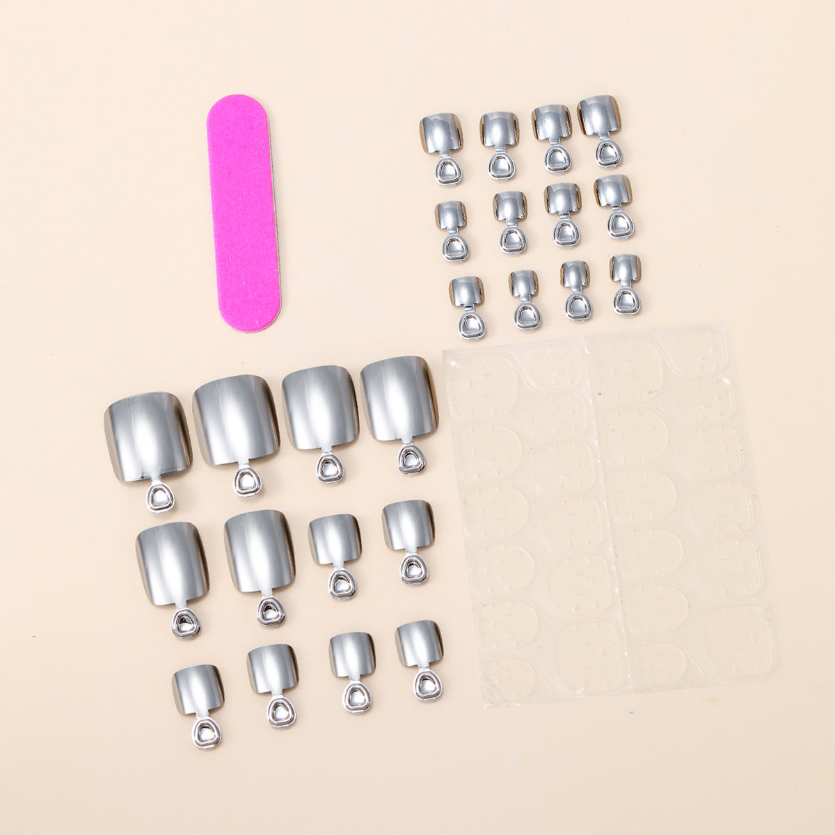 No.725 Fashion Plating Toenails Patch 24pcs/Set