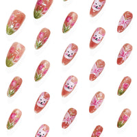 No.ET19 Tulip Rabbit Fingernails Patch 24pcs/Set