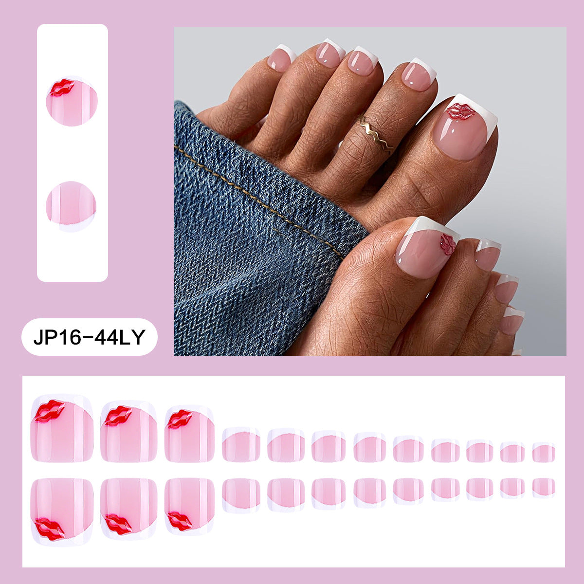 No.786 Love Toenails Patch 24pcs/Set