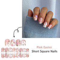 No.ET28 Rabbit Flower Fingernails Patch 24pcs/Set