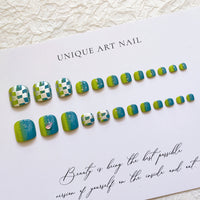 No.147 Manicure Fruit Green Colorful Toenails 24pcs/Set