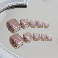 No.662 Cat's Eye Butterfly Toenails Patch 24pcs/Set