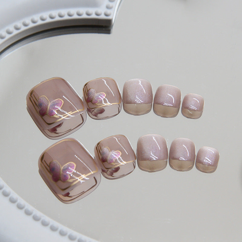 No.662 Cat's Eye Butterfly Toenails Patch 24pcs/Set