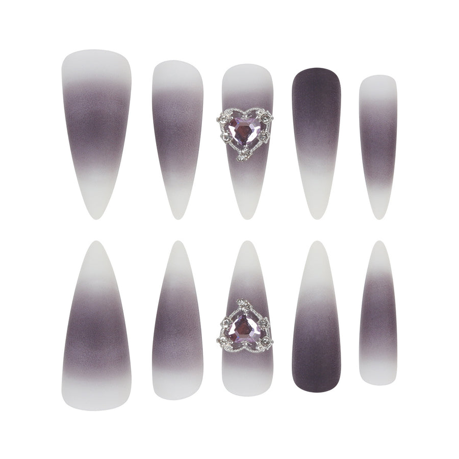 No.F544 Dark Love Fingernails Patch 24pcs/Set