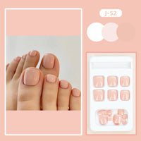 No.326 Beige Skin Toenails Patch 24pcs/Set