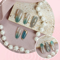 No.F533 Emerald Fingernails Patch 24pcs/Set