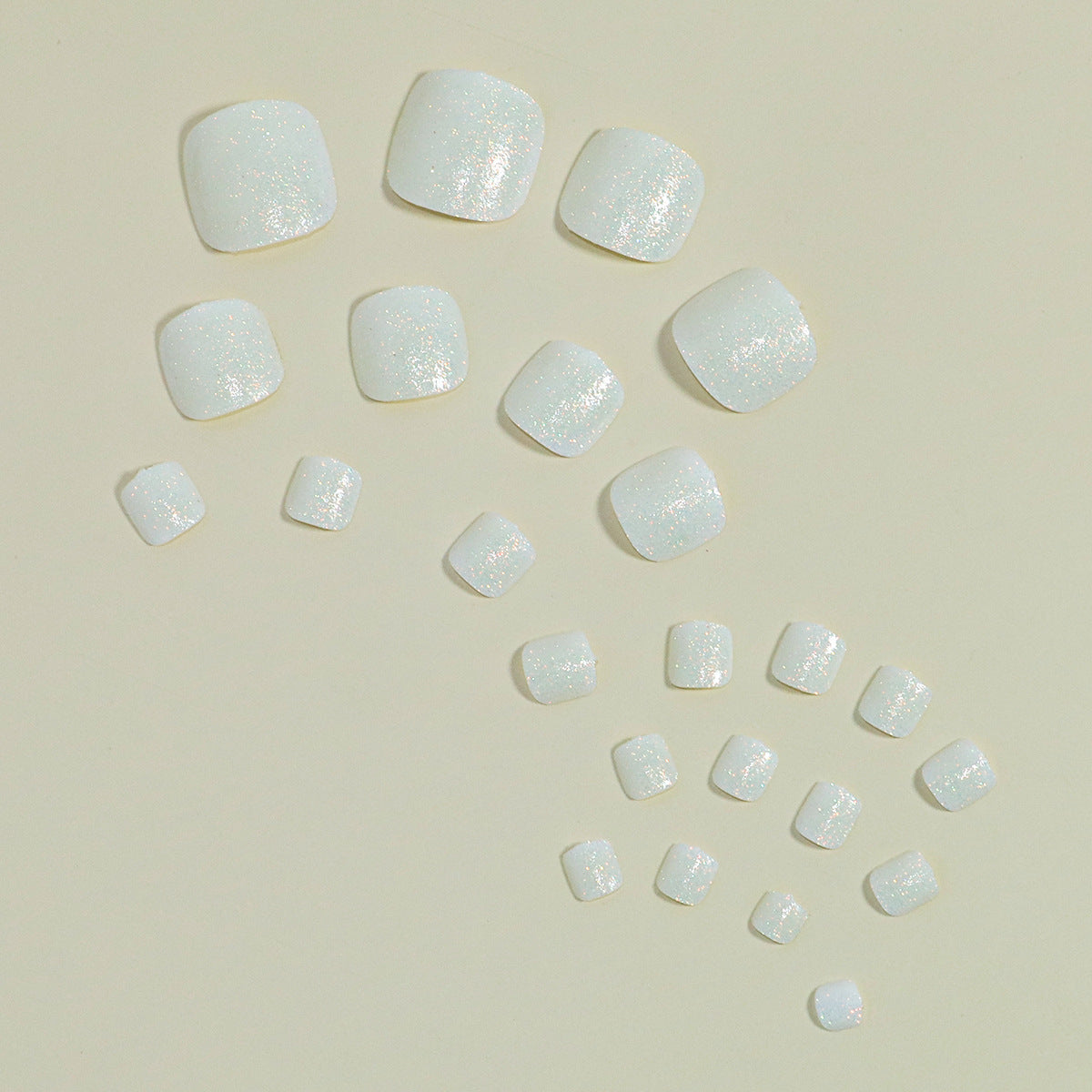 No.189 White Toenails Patch 24pcs/Set