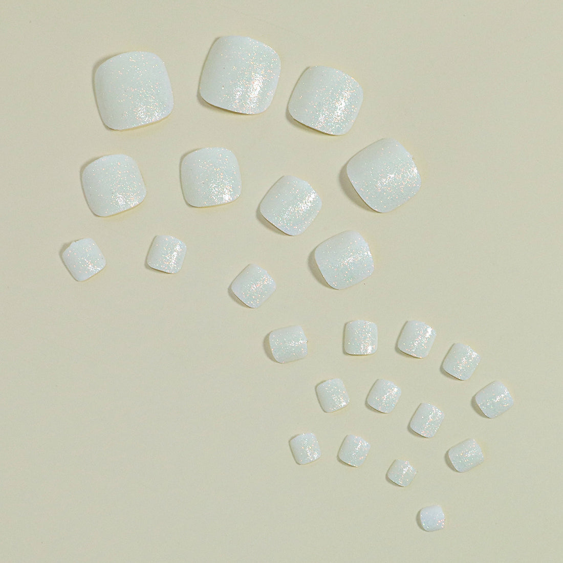 No.189 White Toenails Patch 24pcs/Set