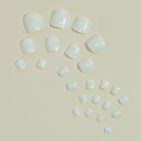 No.189 White Toenails Patch 24pcs/Set