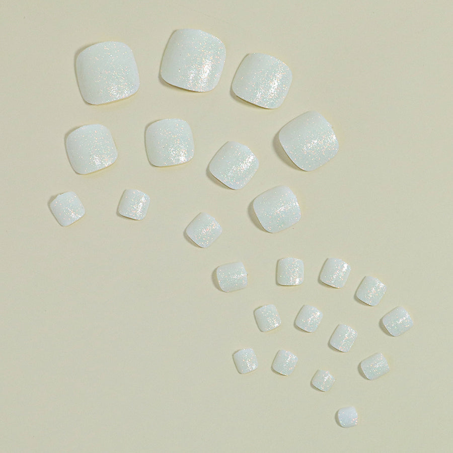 No.189 White Toenails Patch 24pcs/Set