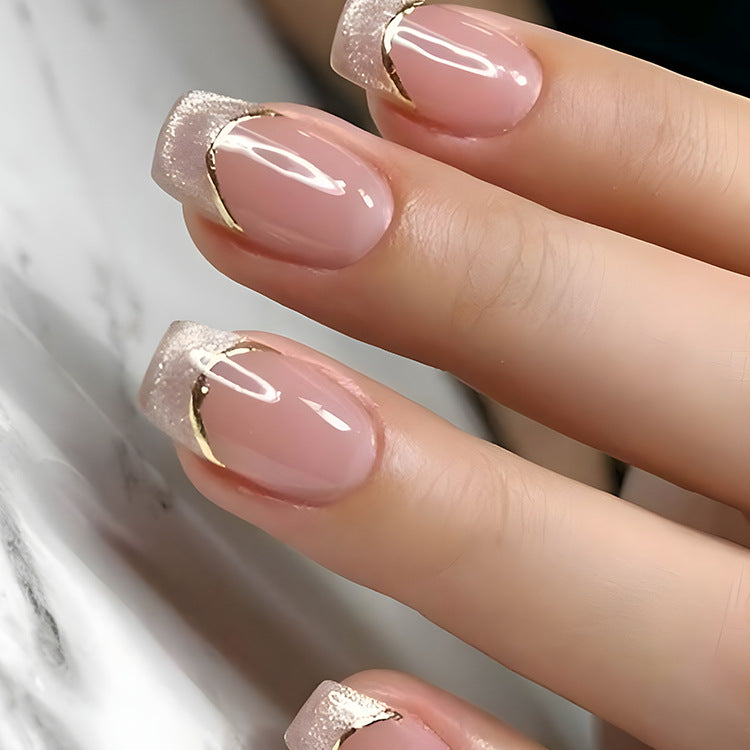No.F736 Glitter Fingernails Patch 24pcs/Set