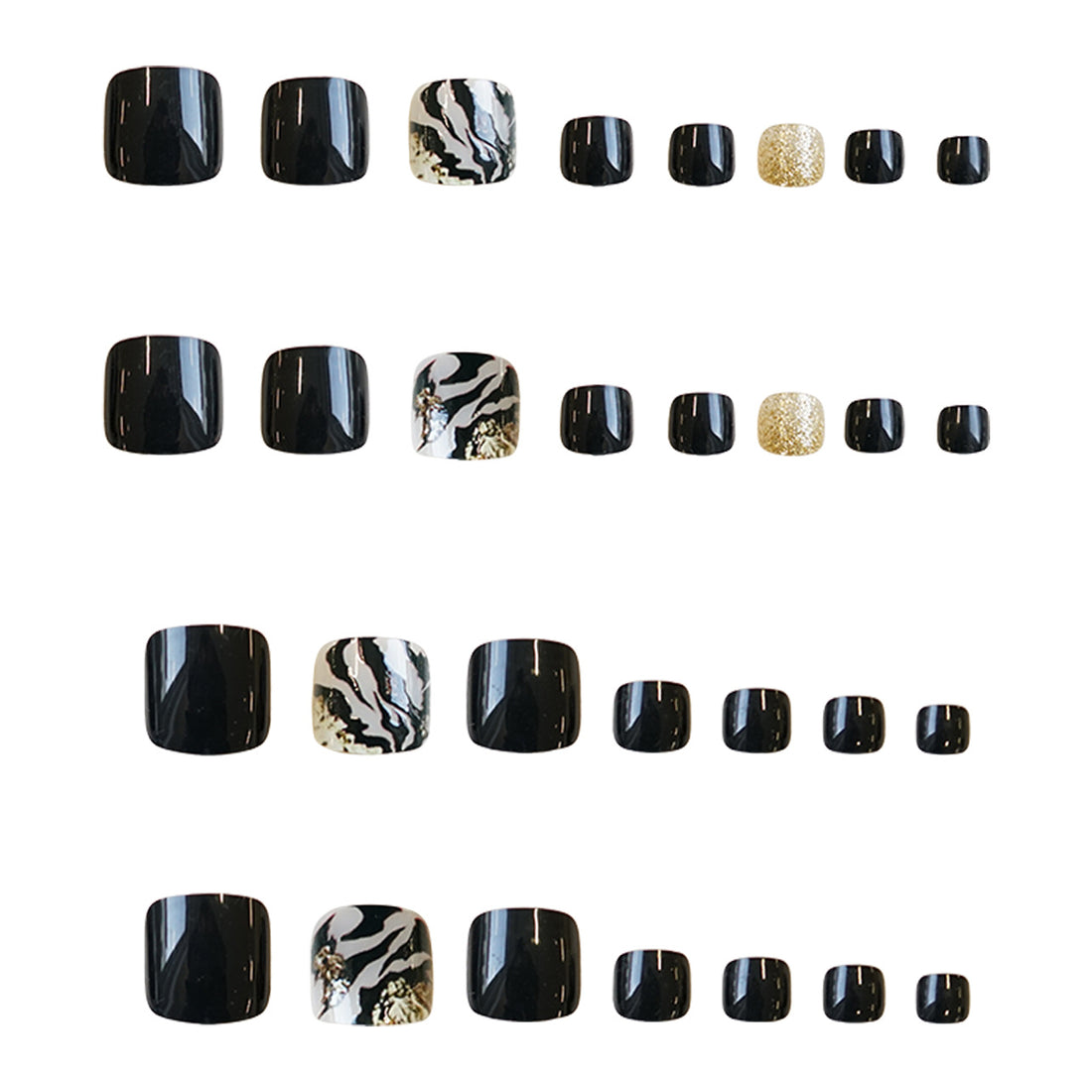 No.670 Leopard Print Toenails Patch 24pcs/Set