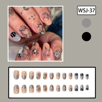 No.AW91 Halloween Spider Fingernails Patch 24pcs/Set