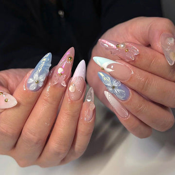 No.F505 Water Ripples Fingernails Patch 24pcs/Set